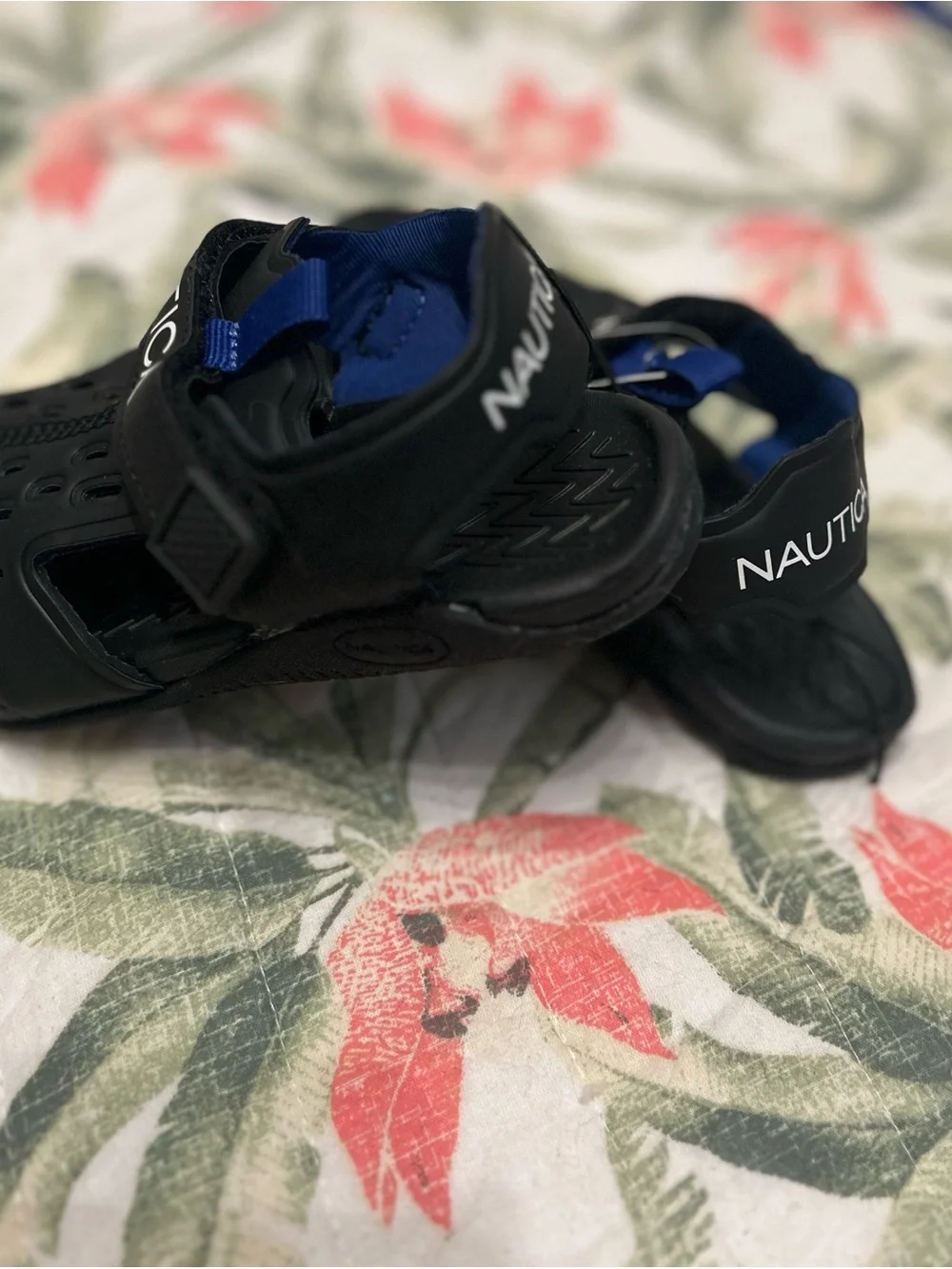 Nautica Kids Black and Blue Water Sandals